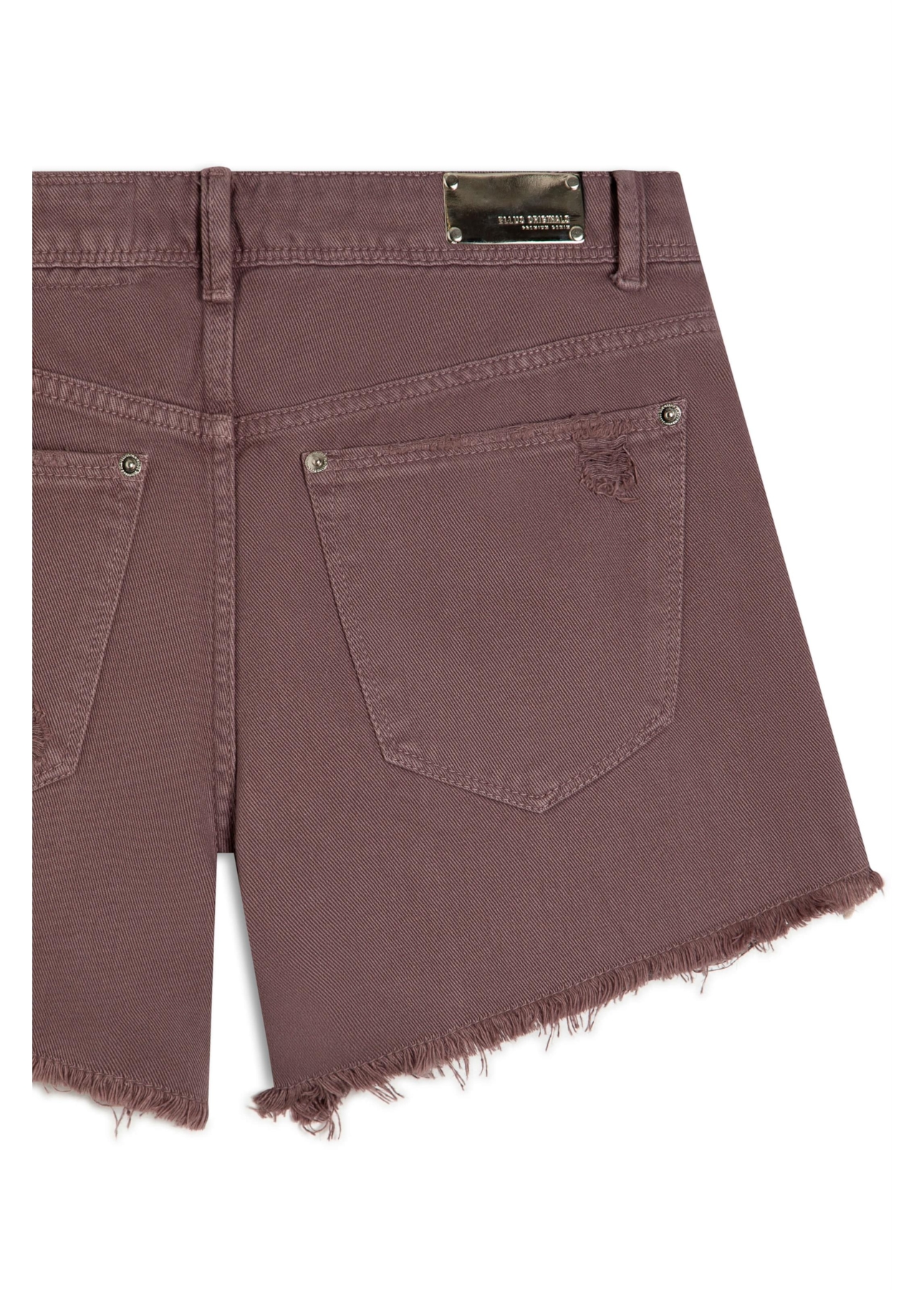 Bermuda White Denim Kate m Plaquinha Purple Gray 023 / I23