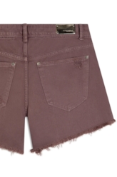 Bermuda White Denim Kate m Plaquinha Purple Gray 023 / I23