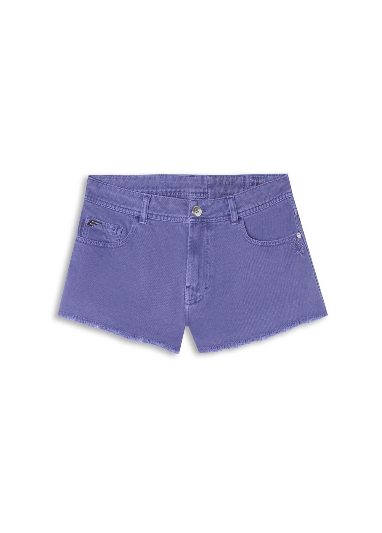 Bermuda White Denim Mini 5 Pockets Azul Jeans