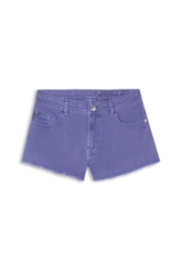 Bermuda White Denim Mini 5 Pockets Azul Jeans