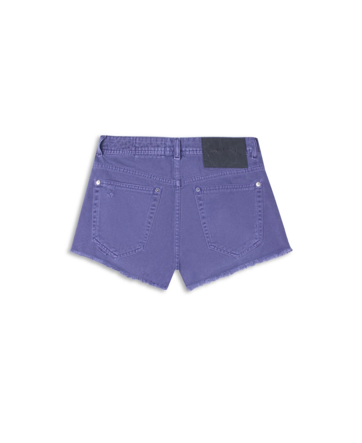 Bermuda White Denim Mini 5 Pockets Azul Jeans