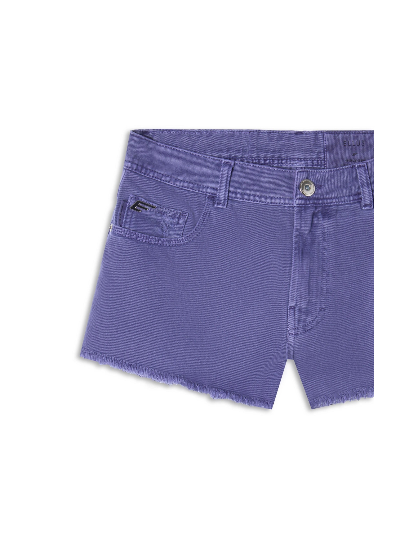 Bermuda White Denim Mini 5 Pockets Azul Jeans