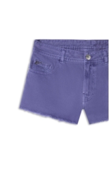 Bermuda White Denim Mini 5 Pockets Azul Jeans