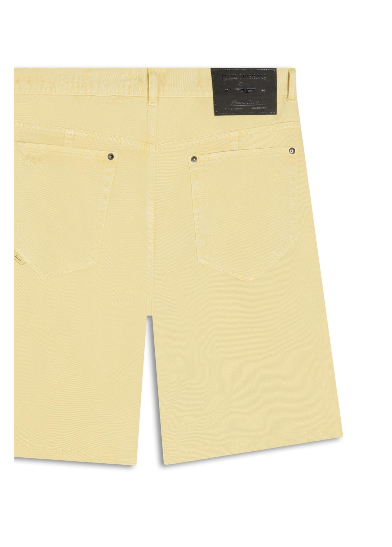 Bermuda White Denim Rock Amarelo