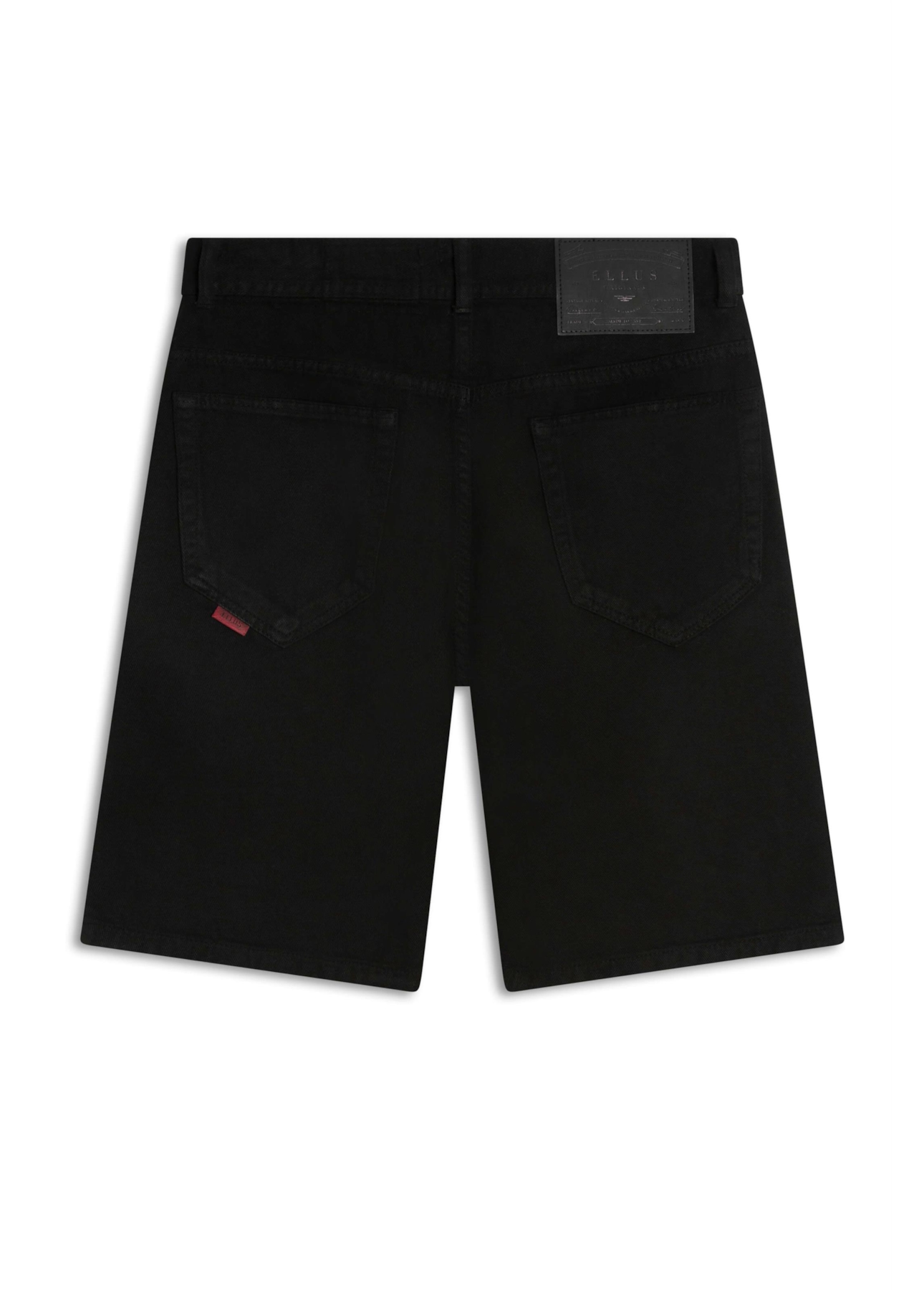 Bermuda White Denim Rock Preto