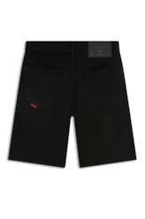Bermuda White Denim Rock Preto