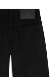 Bermuda White Denim Rock Preto