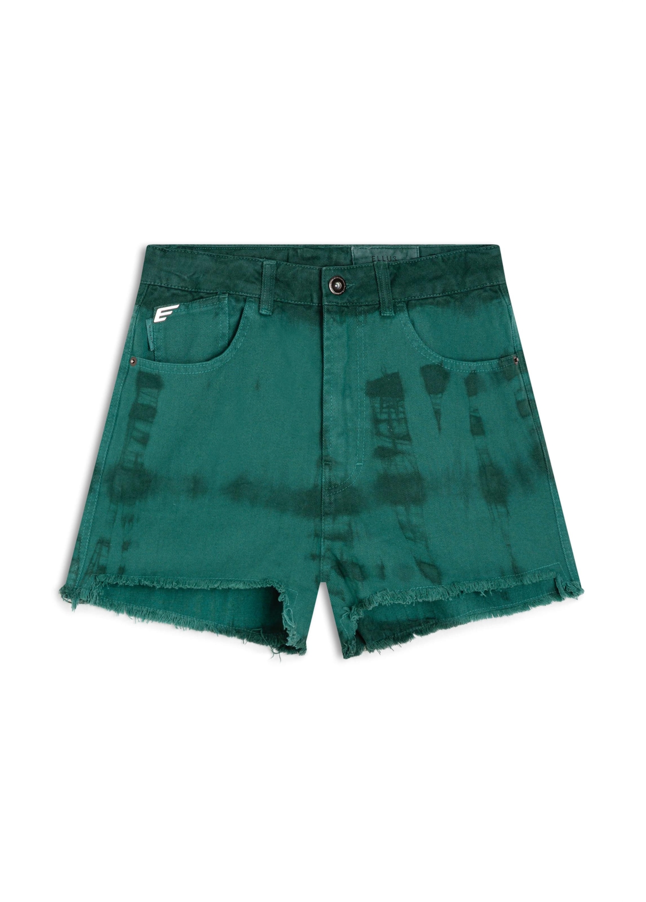 Bermuda White Denim Summer Bicolor Verde Army