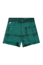 Bermuda White Denim Summer Bicolor Verde Army