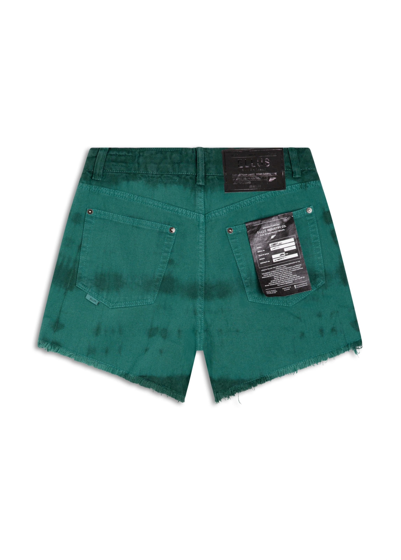 Bermuda White Denim Summer Bicolor Verde Army