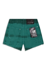 Bermuda White Denim Summer Bicolor Verde Army