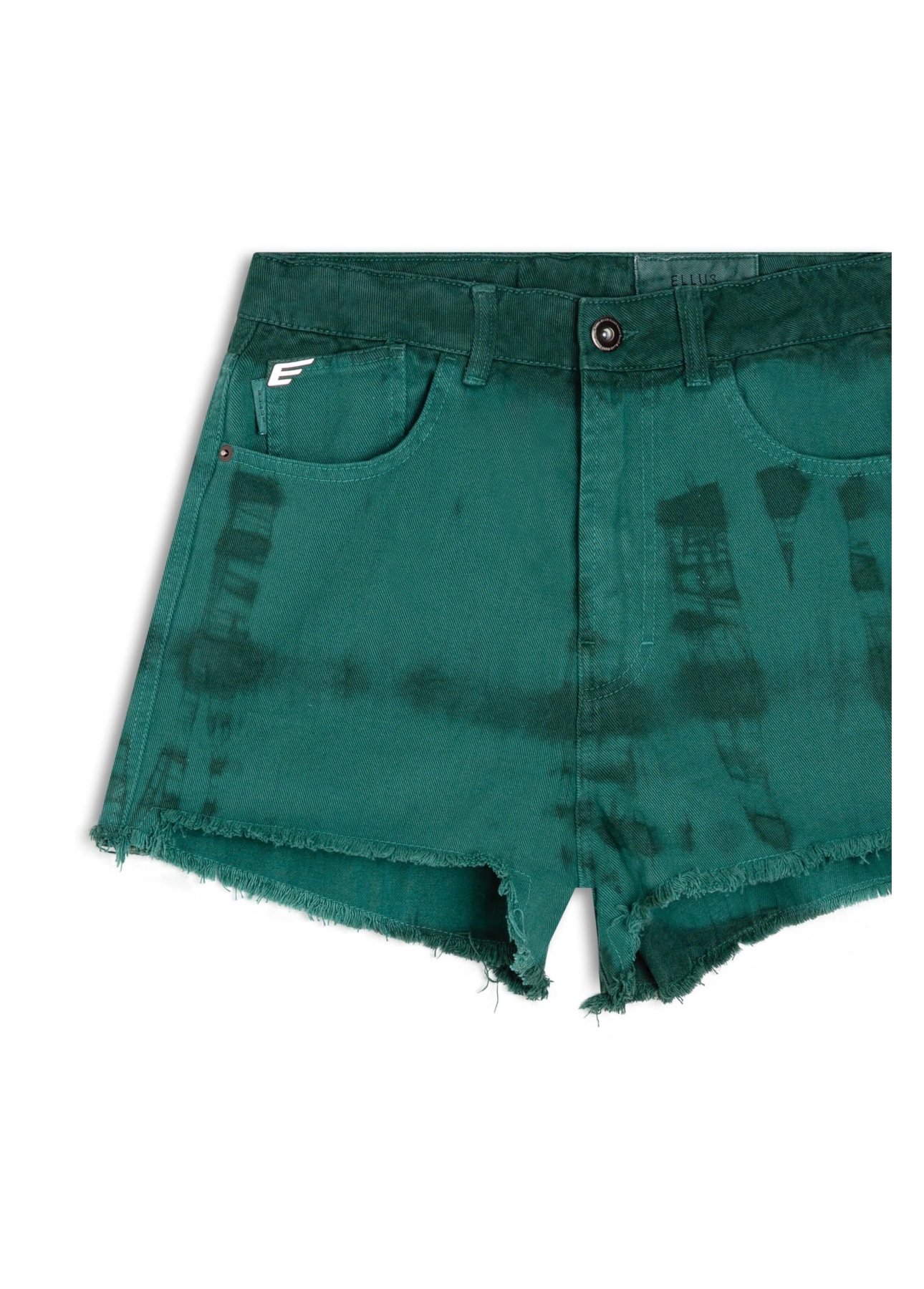 Bermuda White Denim Summer Bicolor Verde Army