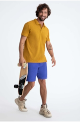 Bermuda White Denim Urban Azul Bic