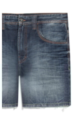 Bermudas Visco Indigo Elastic Filigrana Lav.Escuro