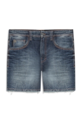 Bermudas Visco Indigo Elastic Filigrana Lav.Escuro