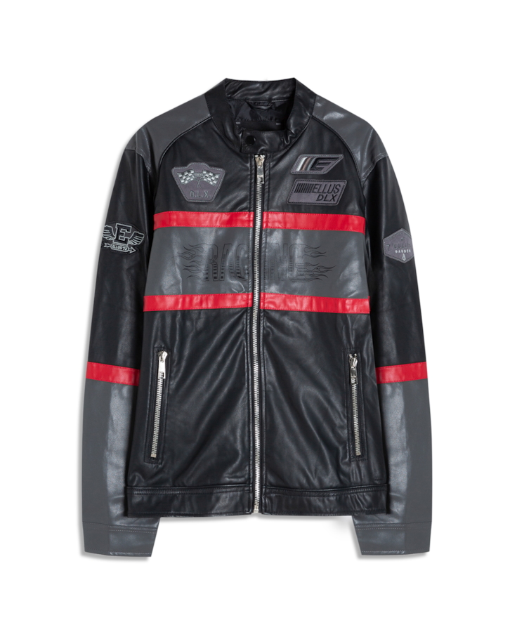 Biker Racing Jacket Preto