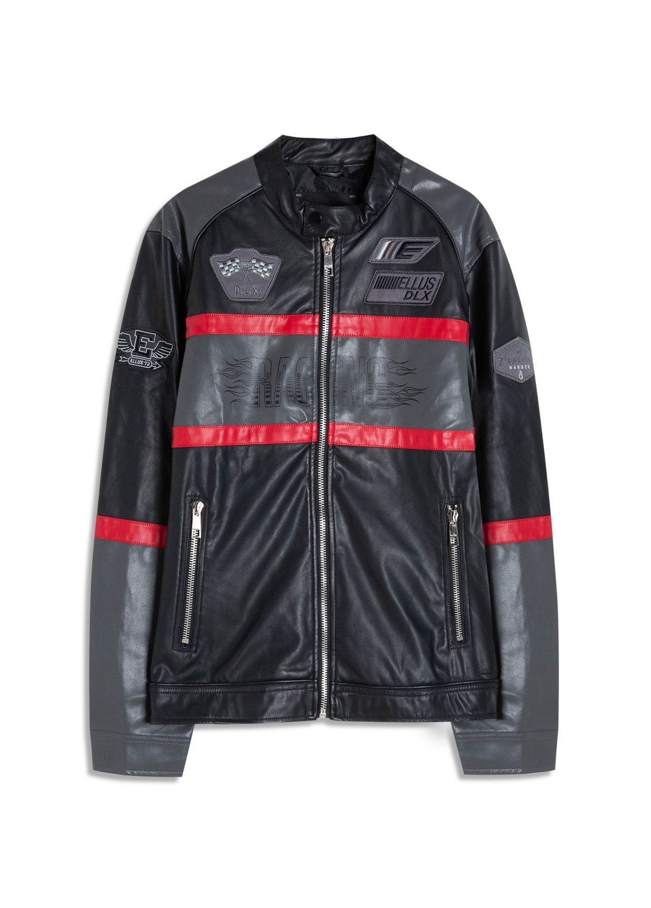 Biker Racing Jacket Preto