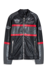 Biker Racing Jacket Preto