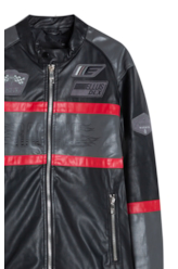 Biker Racing Jacket Preto