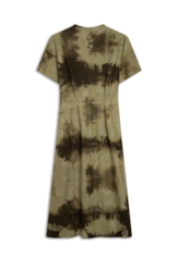 Blatt Tie Dye Attach Slit Midi Padrao 1