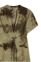 Blatt Tie Dye Attach Slit Midi Padrao 1