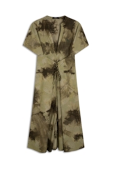 Blatt Tie Dye Attach Slit Midi Padrao 1