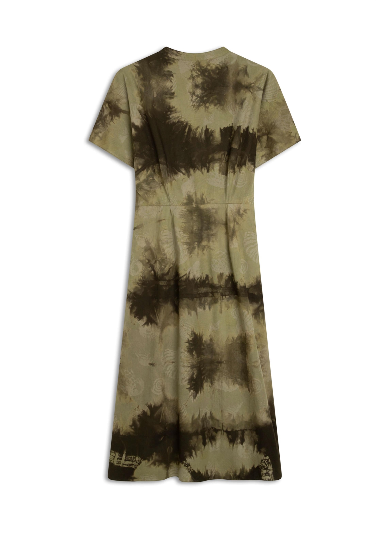 Blatt Tie Dye Attach Slit Midi Padrao 1
