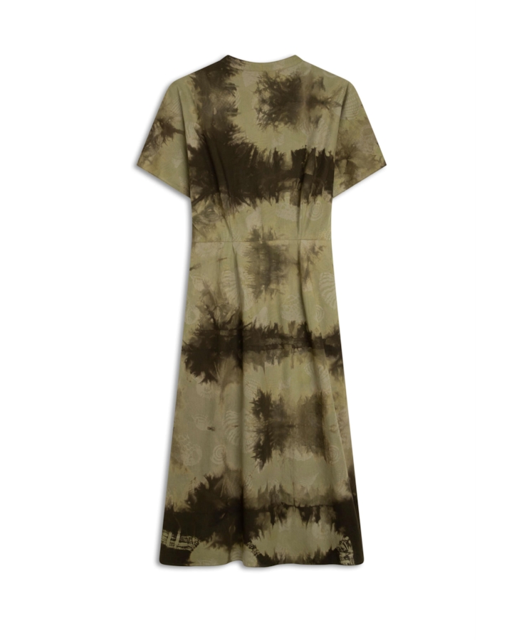 Blatt Tie Dye Attach Slit Midi Padrao 1