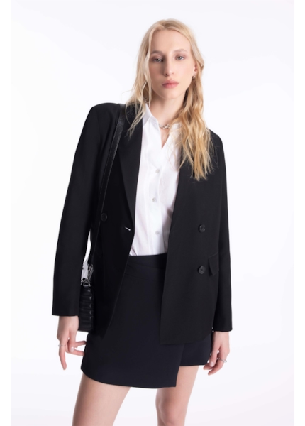 Blazer Double Breasted Ellus Preto