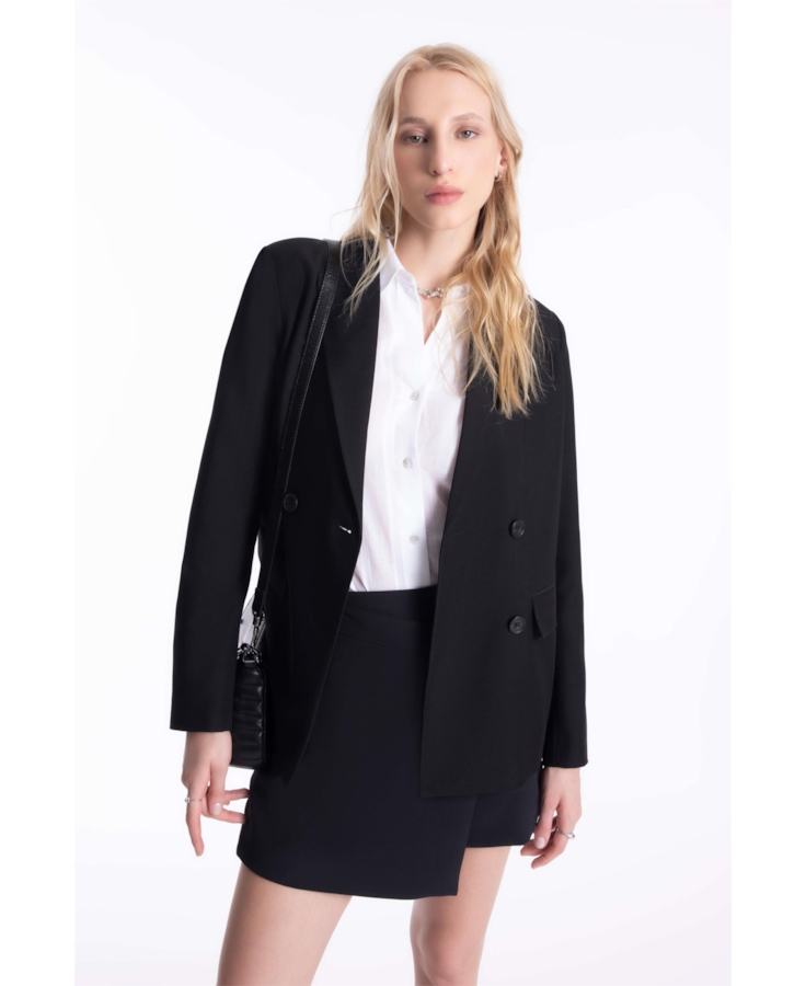 Blazer Double Breasted Ellus Preto