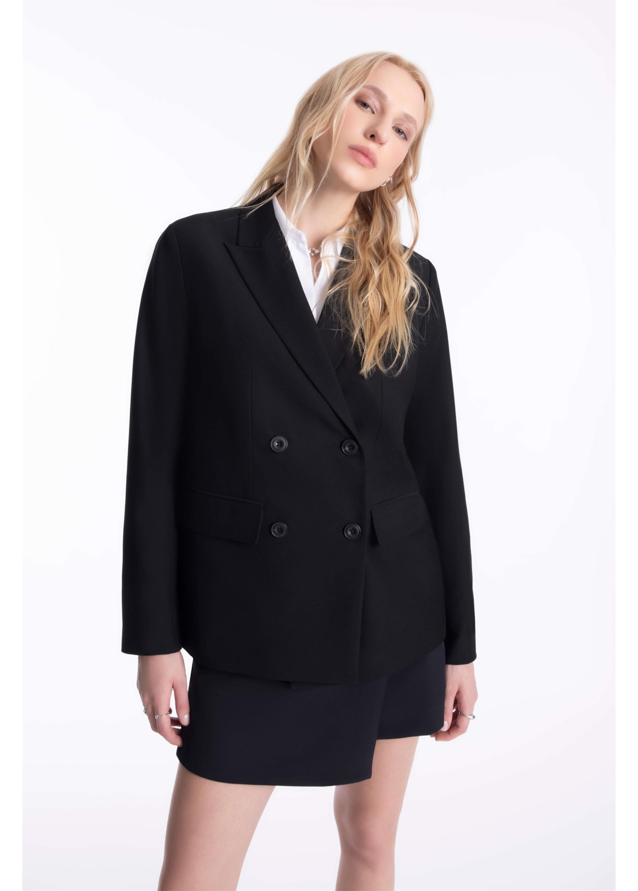 Blazer Double Breasted Ellus Preto