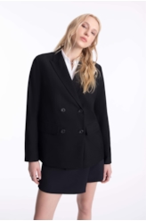 Blazer Double Breasted Ellus Preto