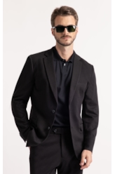 Blazer Interlock Preto