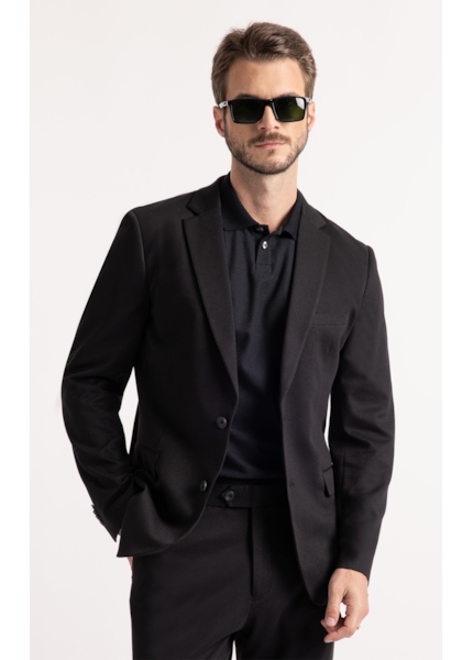 Blazer Interlock Preto