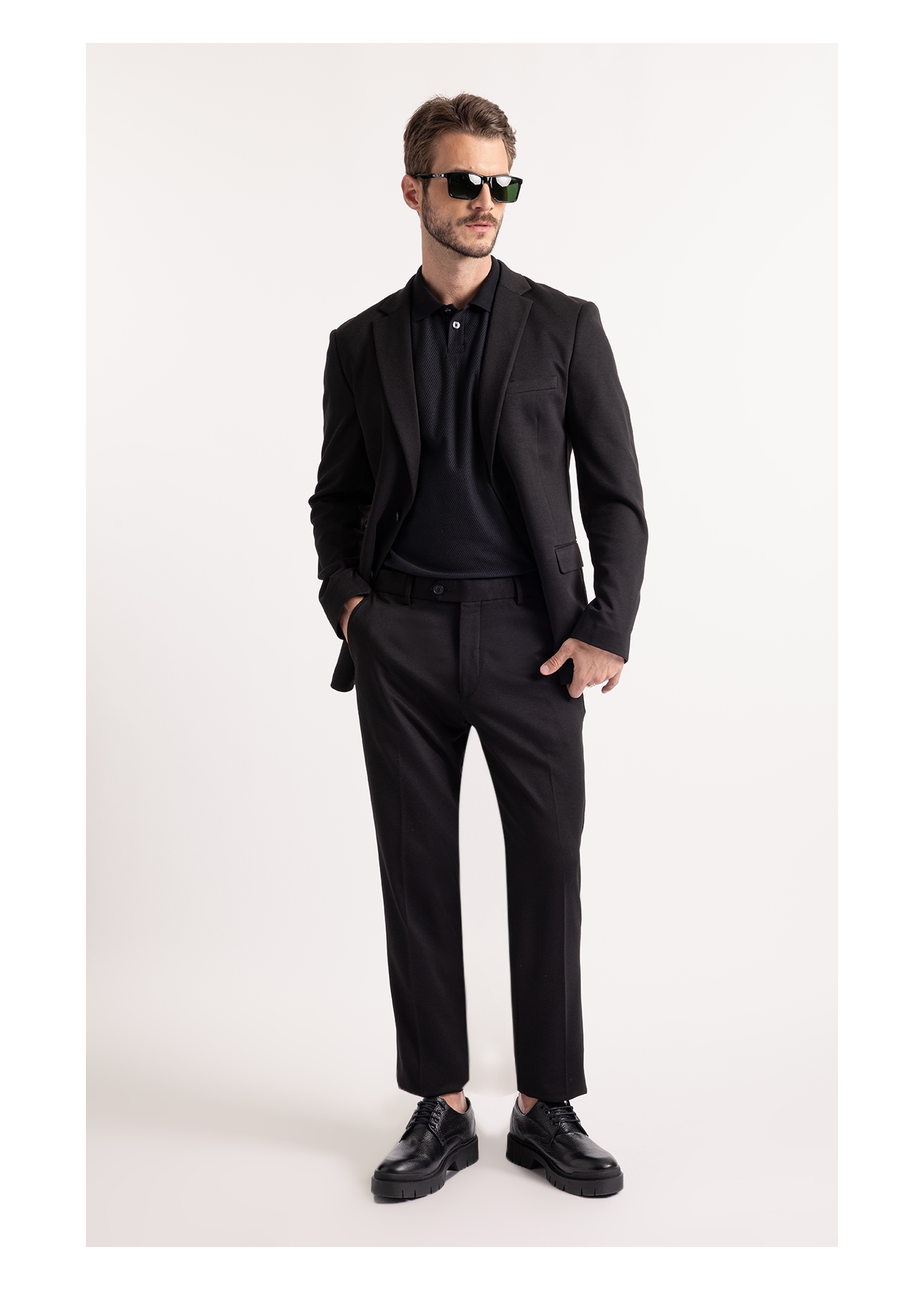 Blazer Interlock Preto