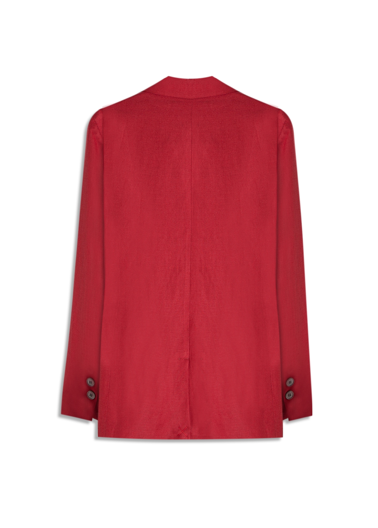 Blazer Linen Blend Blazer Oversized Bordeaux