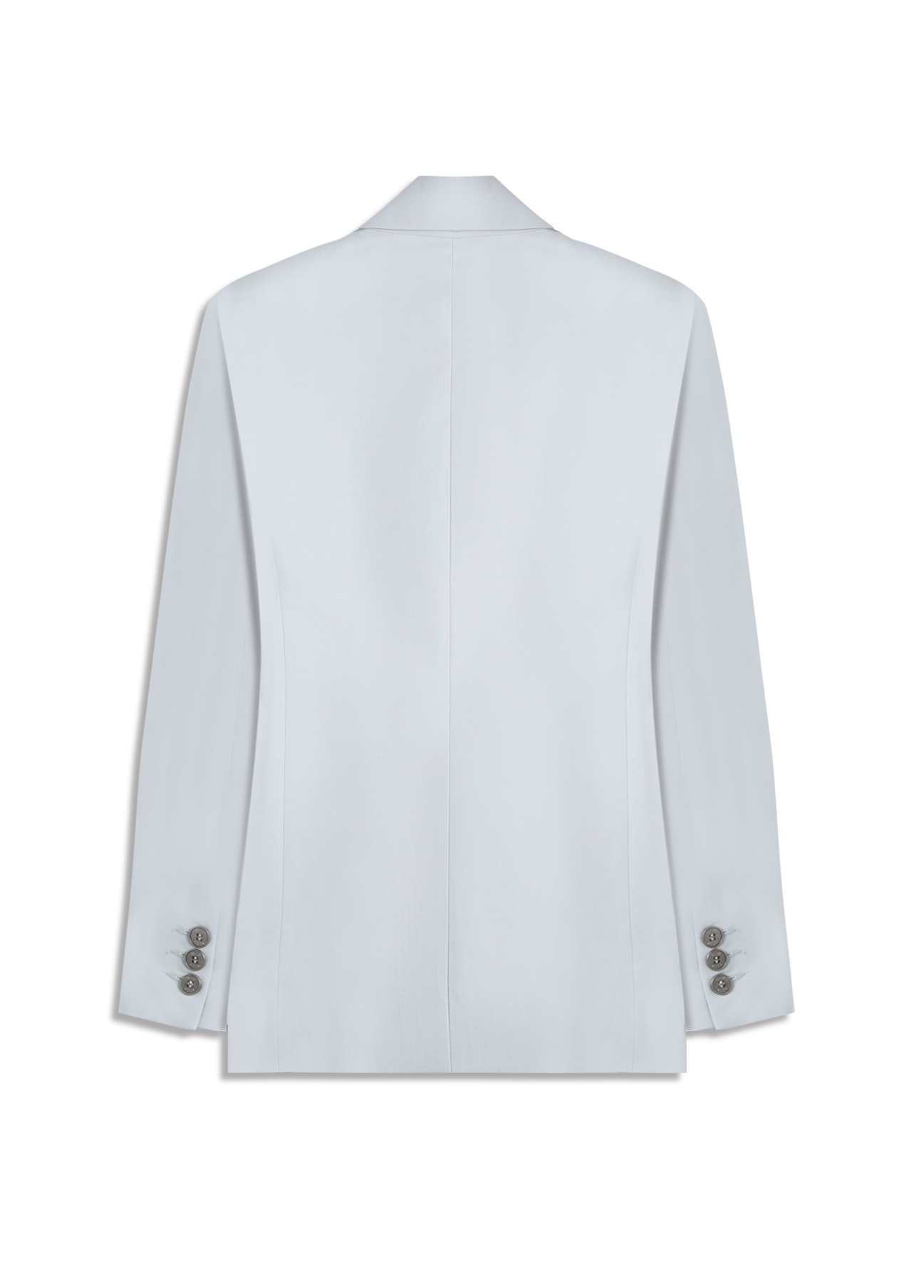Blazer Linen Blend Oversized Silver