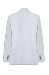 Blazer Linen Blend Oversized Silver