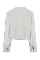 Blazer Tailoring Cropped Areia