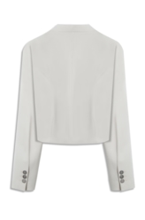 Blazer Tailoring Cropped Areia