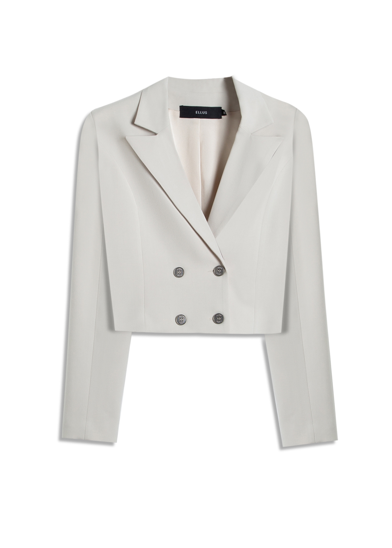 Blazer Tailoring Cropped Areia