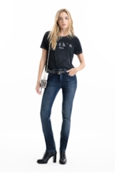 Blue Cross Slim e Asa Lav. Escuro C/ Matiz