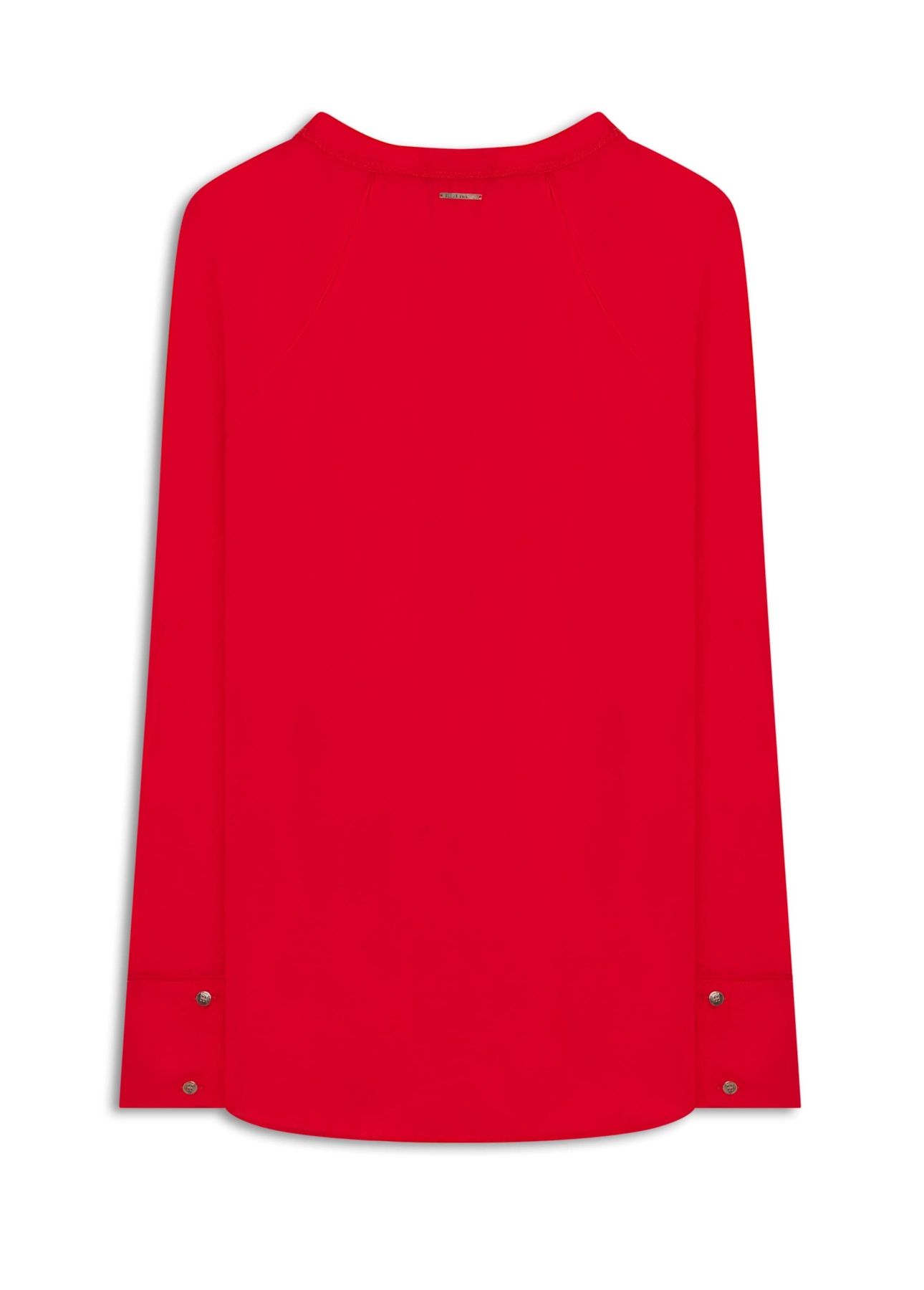 Blusa Acetinada Raglan Long Shirt Vermelho