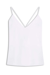 Blusa Acetinada Sleeveless Adjustment Coral