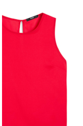 Blusa Acetinada Sleeveless Coral
