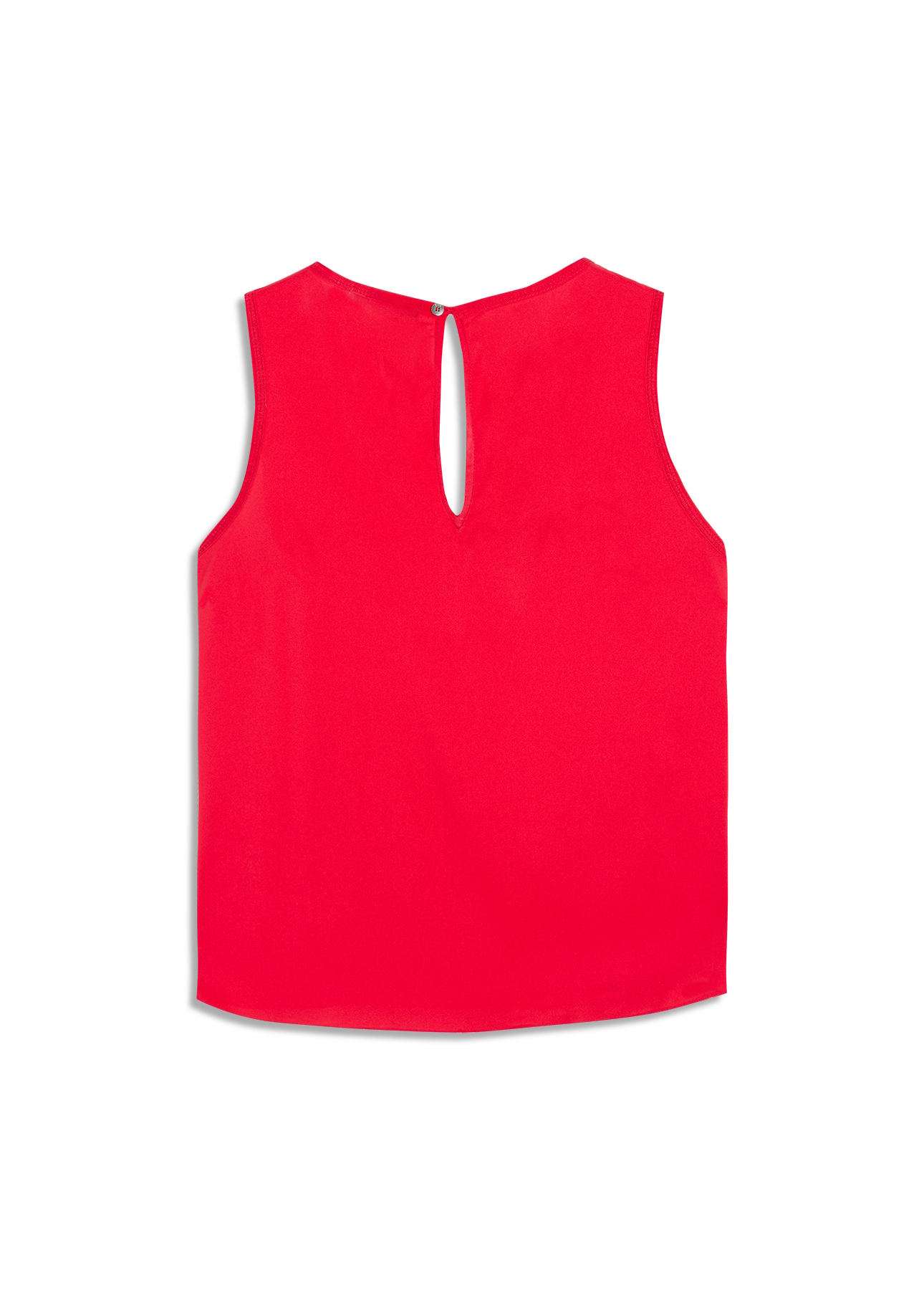 Blusa Acetinada Sleeveless Coral