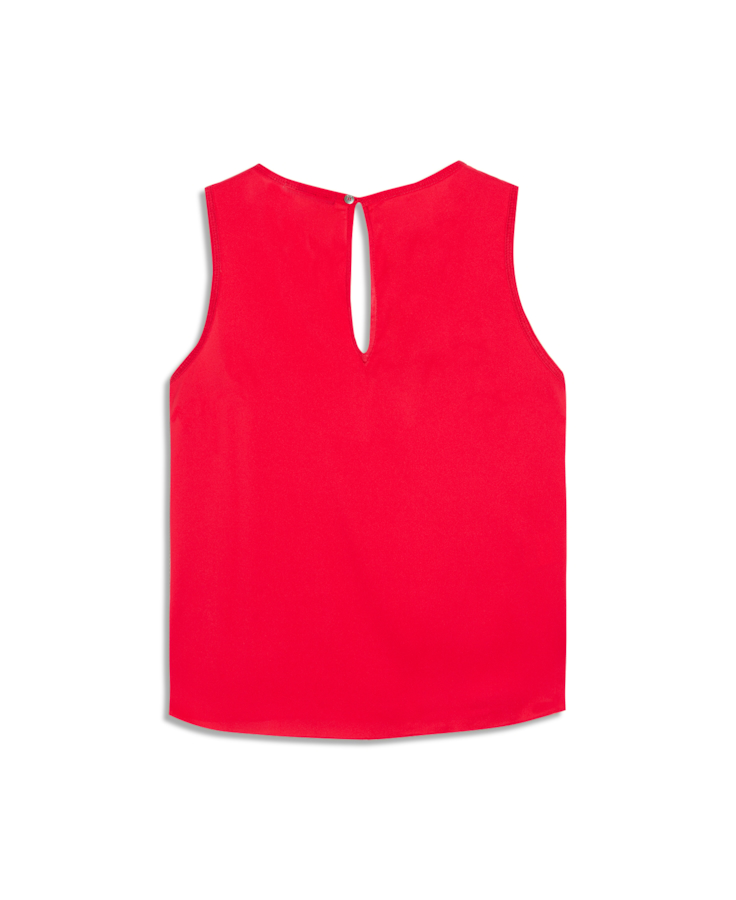 Blusa Acetinada Sleeveless Coral