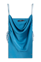 Blusa Acetinado Degage Strappy Oceano