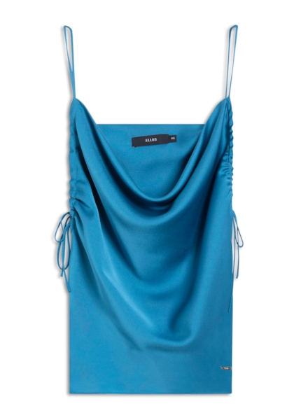Blusa Acetinado Degage Strappy Oceano
