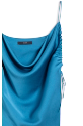 Blusa Acetinado Degage Strappy Oceano